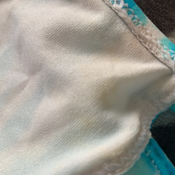 Turquoise & white Collections by Catalina brand high waisted push up bikini - Picture 8 of 8